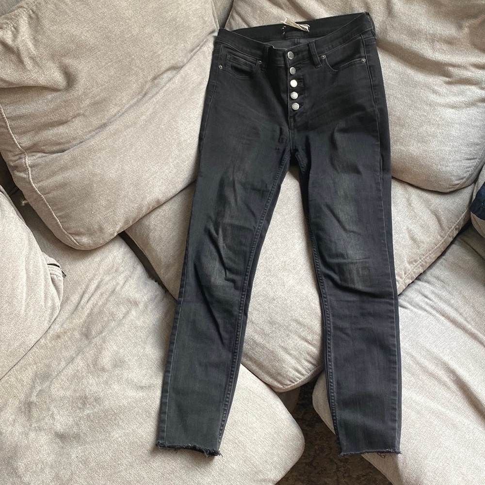 Free People Black Skinny Jeans